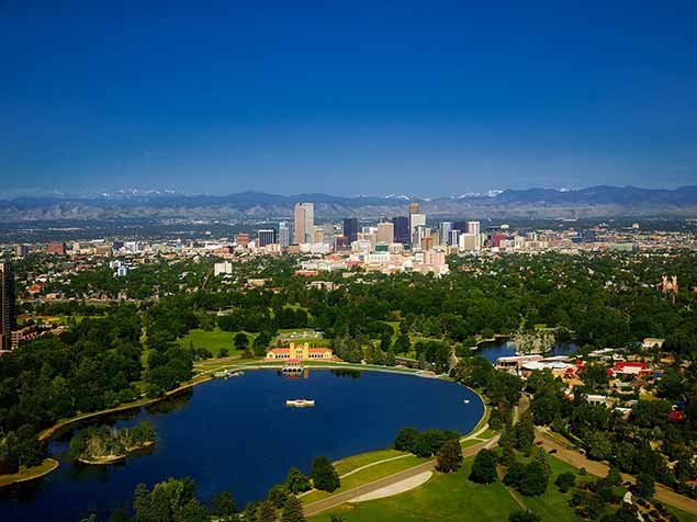 Aerial View of Denver, CO
