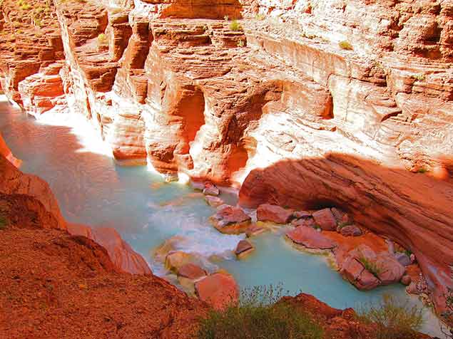 View of river in Grand Canyon