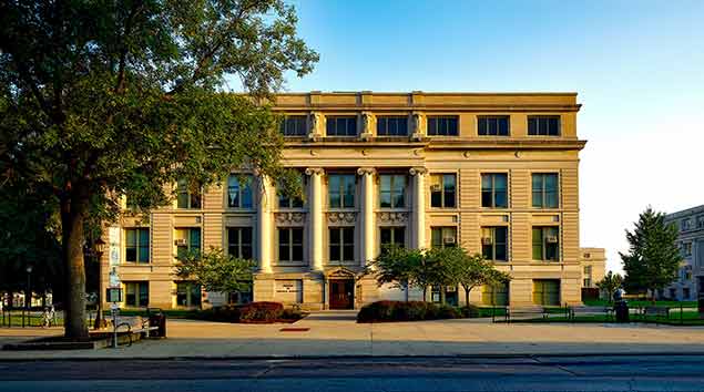 Historical building in Iowa City, IA