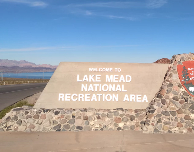 Lake Mead Recreation Area welcome sign