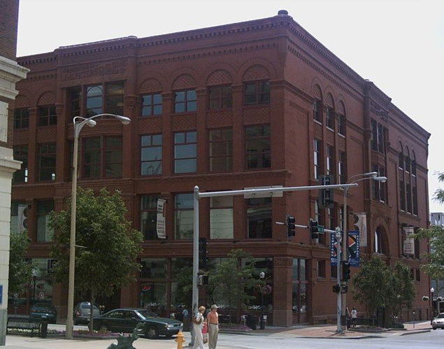 Downtown Quad Cities Building from Street level view